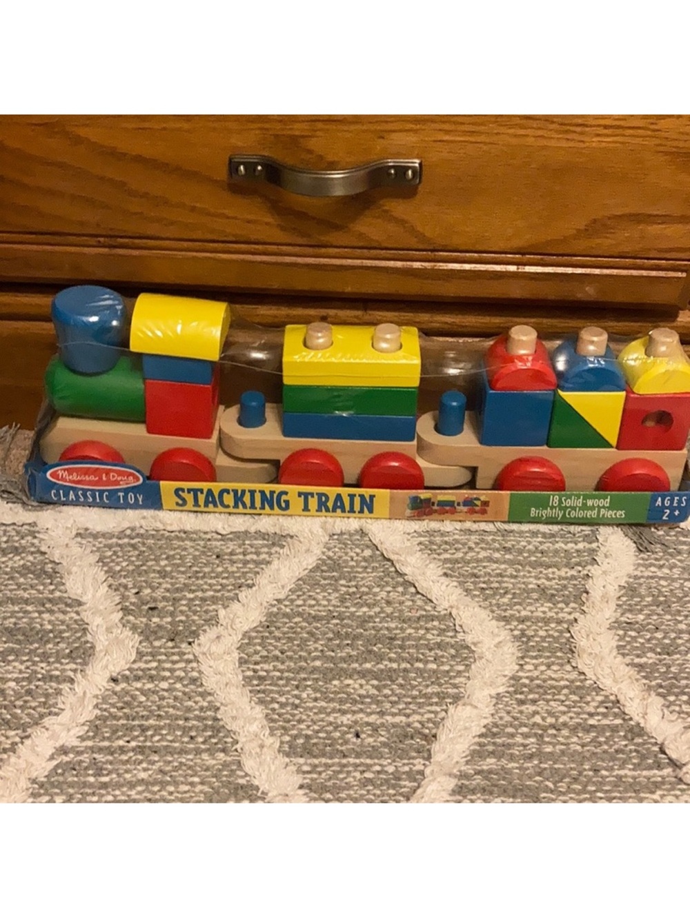 Melissa and Doug wooden block train